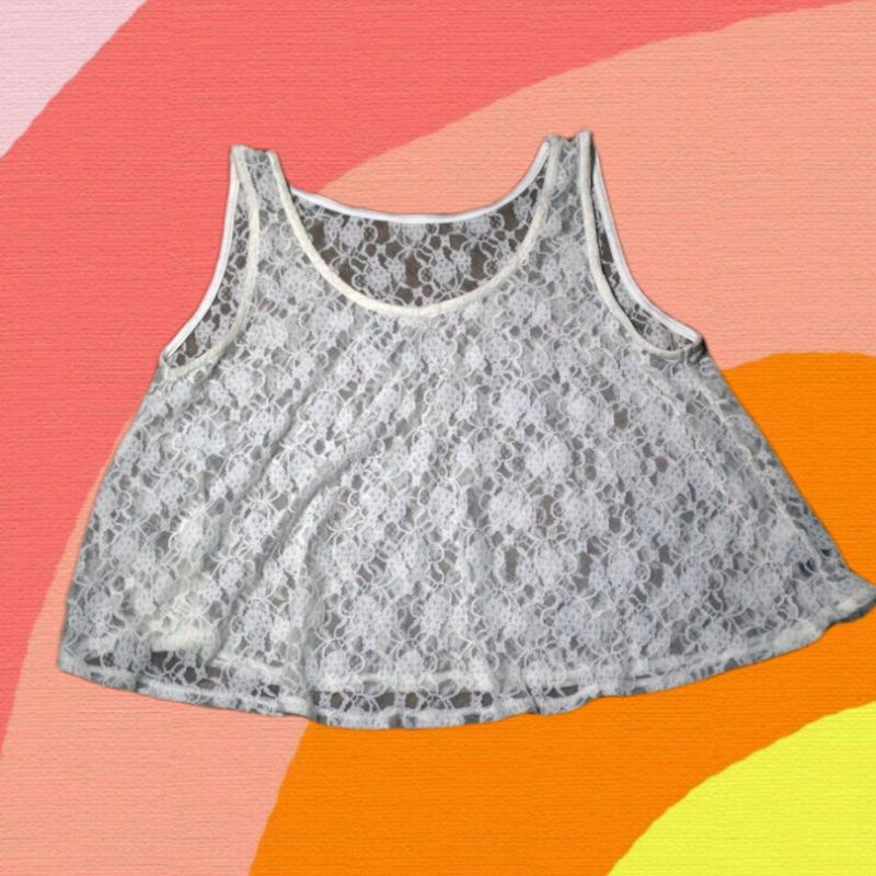PRELOVED TANKTOP RENDA