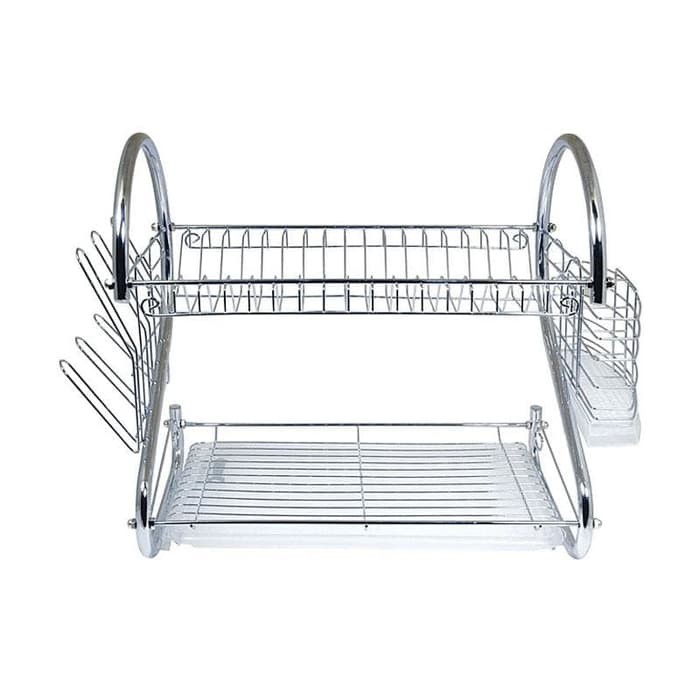 Rak Piring Stainless 2 Tingkat - Dish Rack 2 Layer