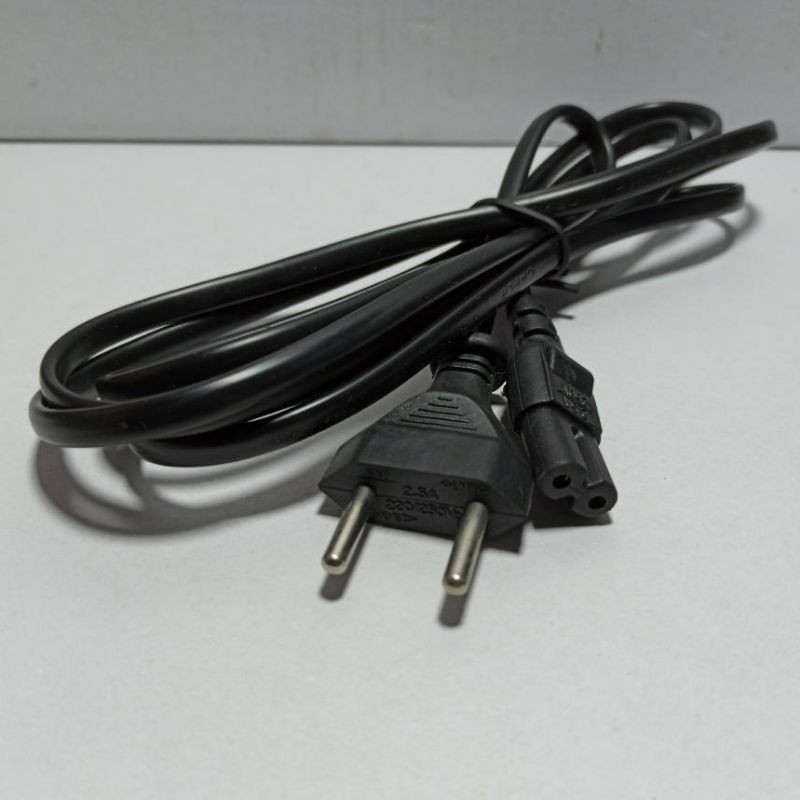 Kabel power angka 8 untuk PS2,PS3, radio ,dll