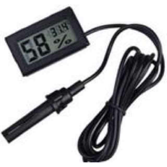 Mini Digital Thermometer &amp; Hygrometer With Probe