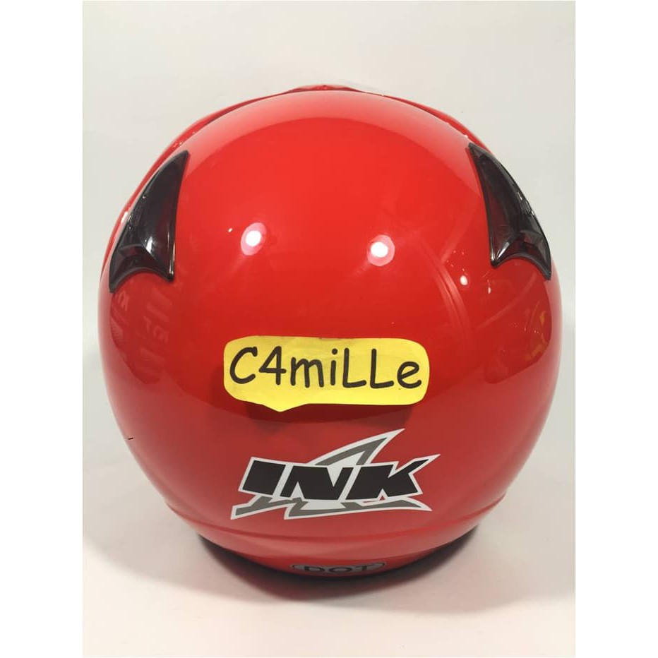 Helm INK CX 22 / CX22 Red Ferrari / fire Red / merah cabel
