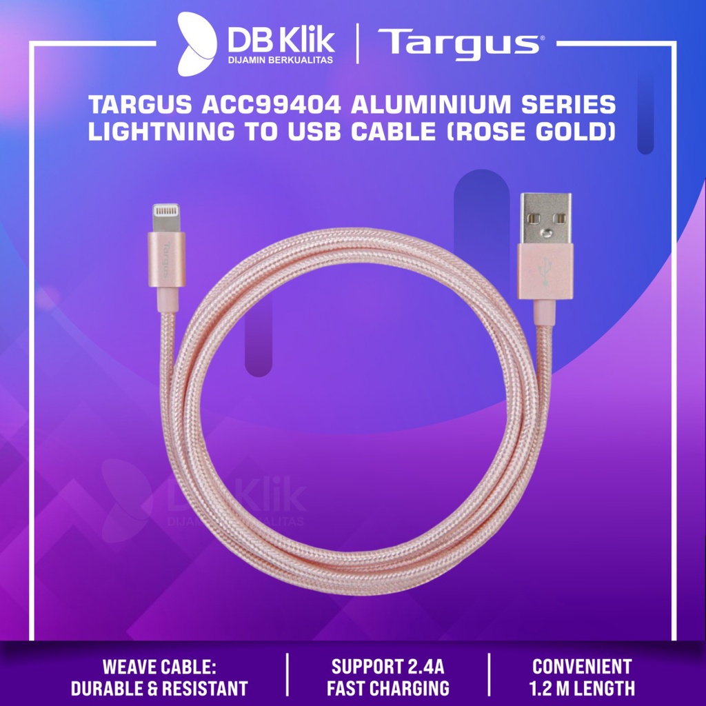 &quot;Kabel Targus ACC99404 Lightning to USB Rose Gold - TARGUS ACC99404AP&quot;