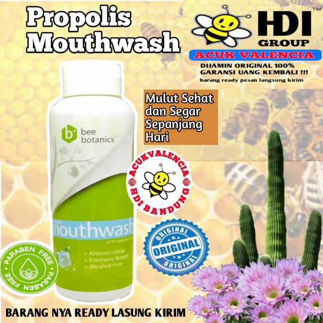 HDI PROPOLIS MOUTHWASH 100% ORIGINAL