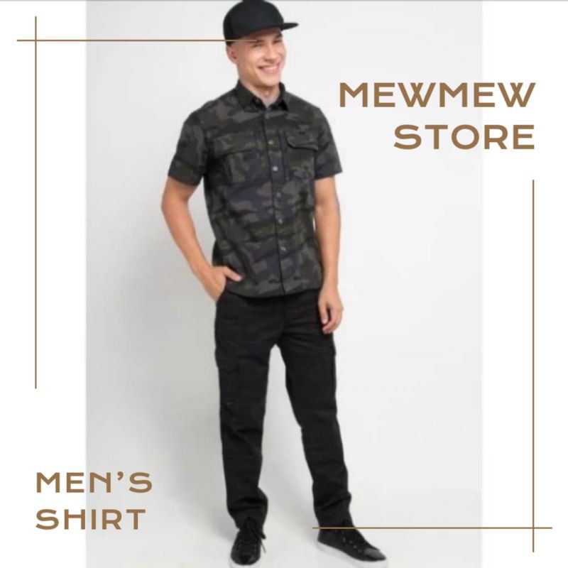 Kemeja pria lengan pendek MGEE YANKEE C003