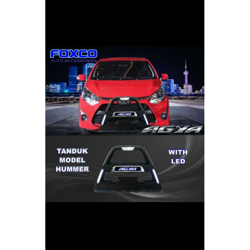 tanduk depan / pengaman bumper / bemper depan toyota agya model hummer