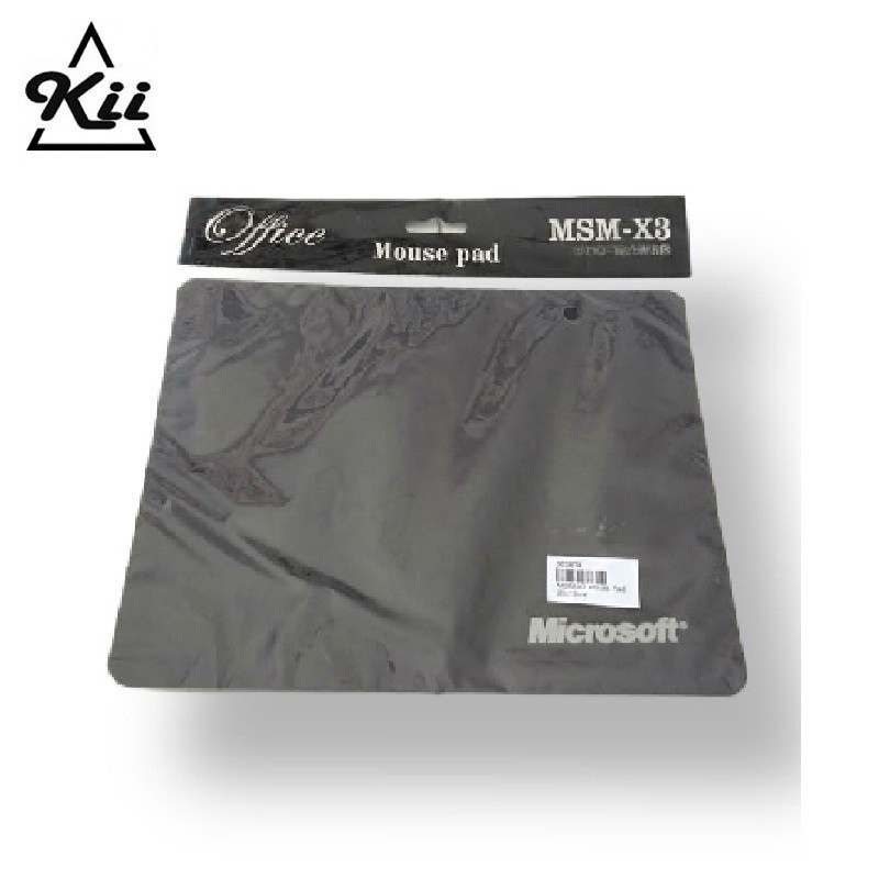 MSM-X3 Microsoft Mouse Pad 23x19cm - Tatakan Mouse - Alas Mouse Hitam