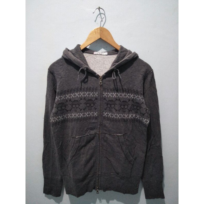 jaket zipper hoodie UT uniqlo navajo one piece abu2 second original
