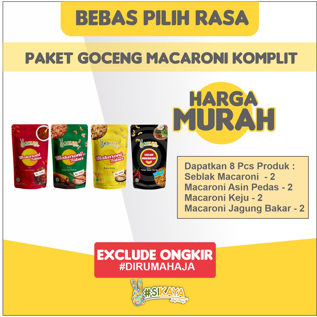 

PAKET MAKARONI KOMPLIT GOCENG All Variant