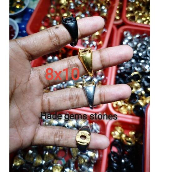 New ring emban titanium super kualitas model gigi 10x8 .,