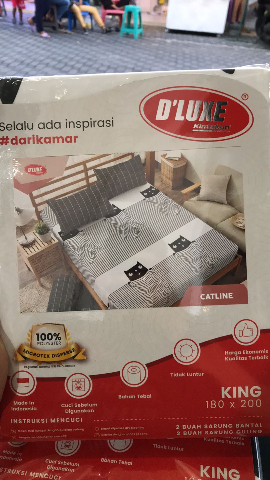 Ls Sprei Kintakun D Luxe 180x200 Cm King Size Motif Cactus