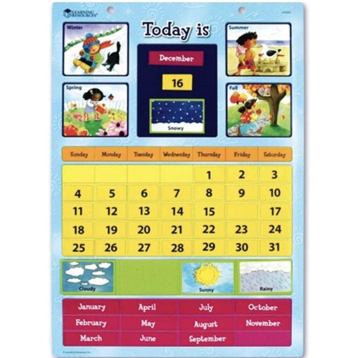 

Kalender Belajar Magnet Magnetic Learning Calender