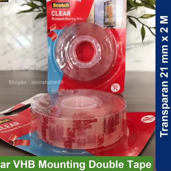 

New - 3M Scotch Double Tape VHB Mounting TRANSPARAN Clear 21 mm x 2 M STOCK 爱