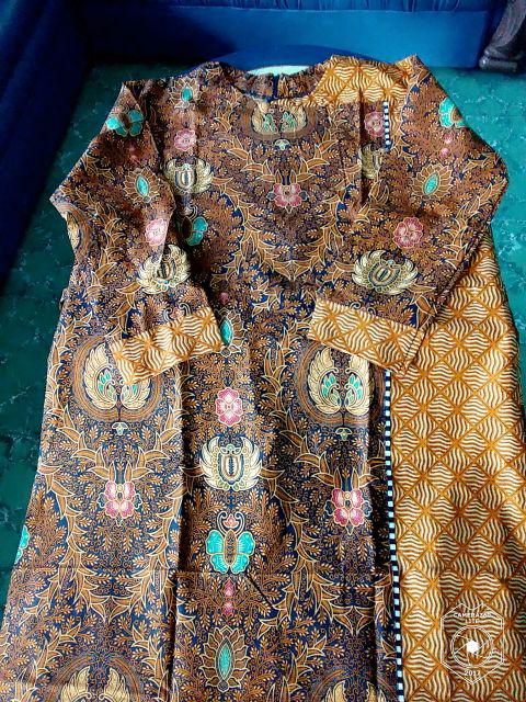 Ms Gamis Batik Sriwedari Maxi Super Jumbo Xxl Ld 110c. Bumil/busui Katun Sogan