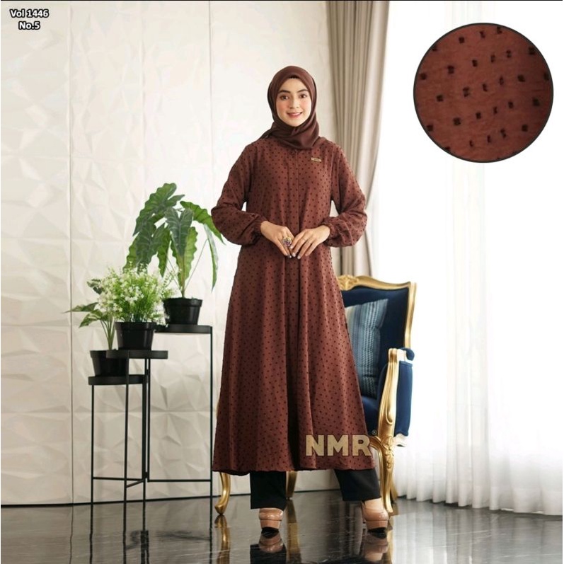 Set Tunik Kulot Crinkle Rubia# NMR by Namira