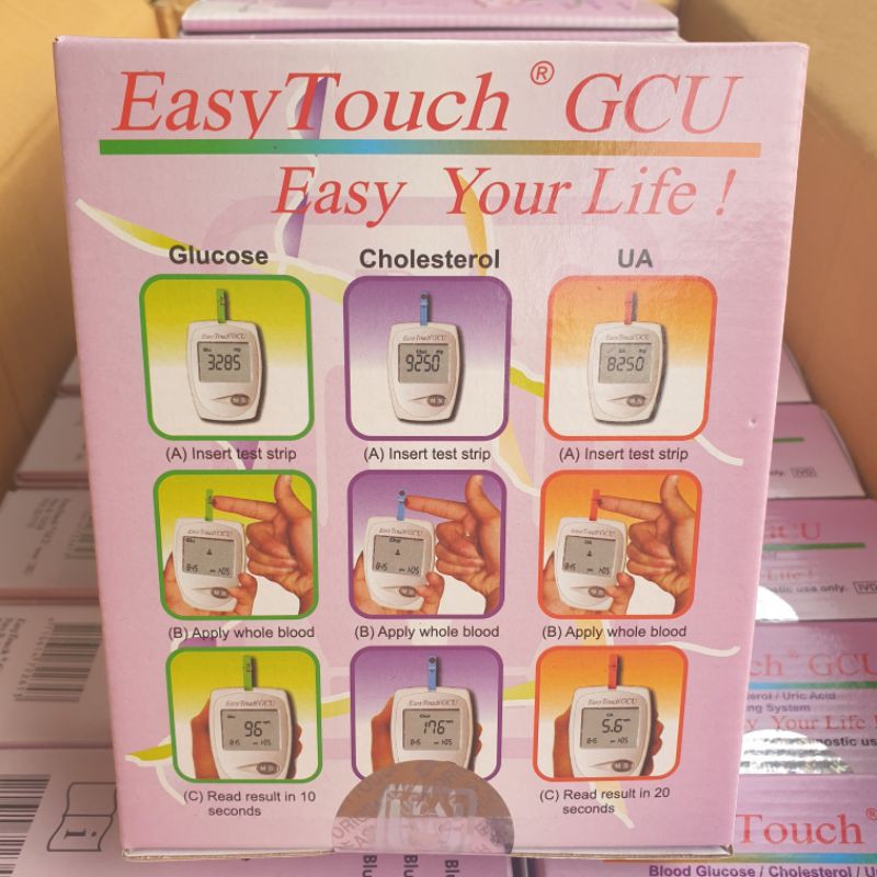 Alat Cek Gula Darah 3 in 1 Easy Touch Gcu Alat Cek Gula Darah Kolesterol Asam Urat