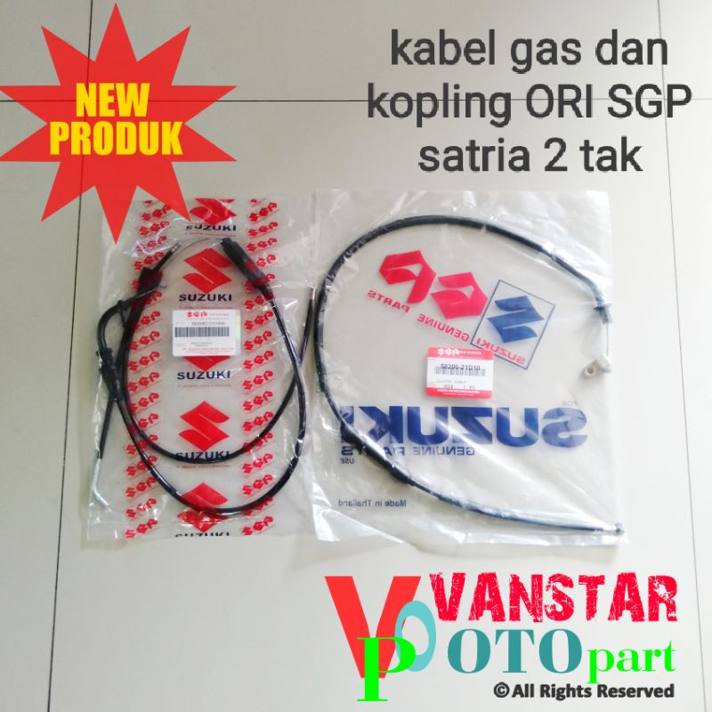 Kabel gas kopling satria hiu lumba 2tak