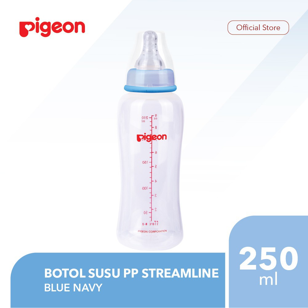 Pigeon PP Clear Streamline Botol Susu [150ml / 250mL]