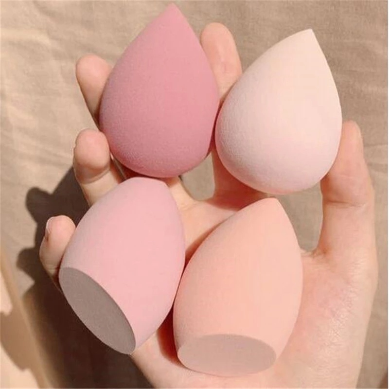 [4 Pcs Set Random Colors  Makeup Sponge Blender] [Latex-Free Foundation Blending Sponge] [Cosmetic Puff For Applying Powder,Cream,Liquid]