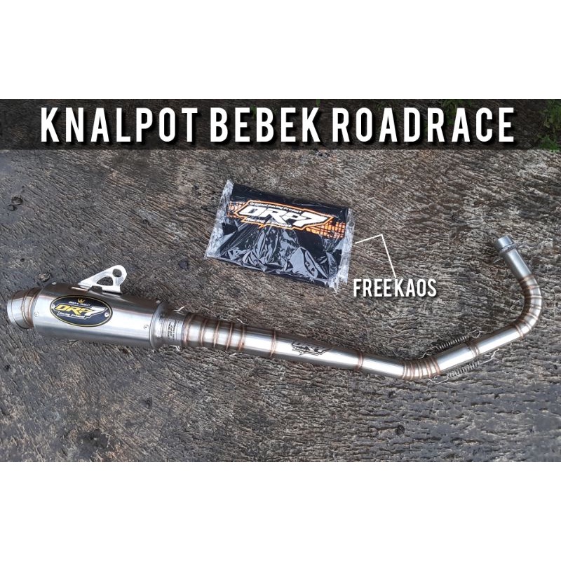 Knalpot Bebek ROADRACE ORP7 RACING Promo GRATIS KAOS DAN LASER NAMA DI KNALPOT
