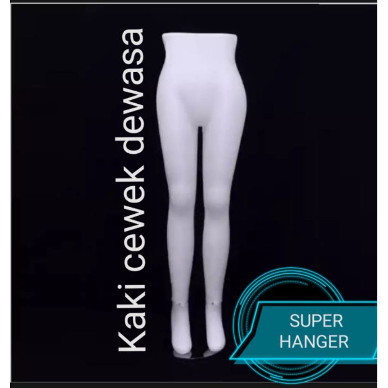Manekin Kaki Cewek Bening + Plat Patung / PATUNG KAKI CEWEK DENGAN PLAT BESI