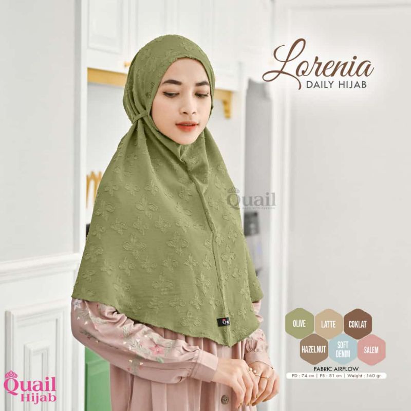 Jilbab bergo Instan Quail Model LORENIA