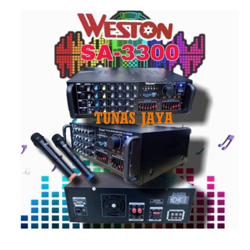 AMPLI WESTON SA 3300WM DAN MIC WIRELESS