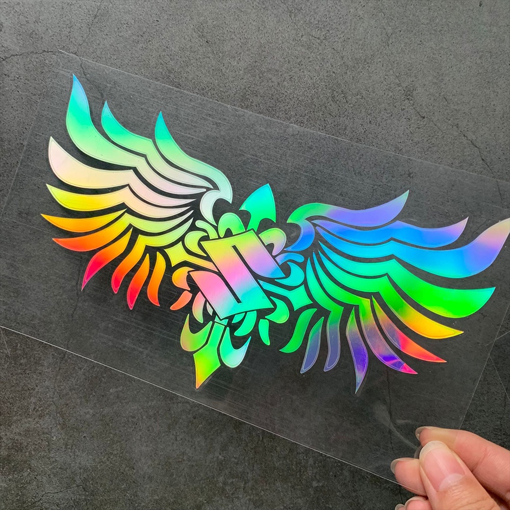 Stiker Laser Motif Sayap Untuk Dekorasi Jendela Samping Mobil SUZUKI GSX GSR SV650A Skydive K1 K2 K3 K4 K5