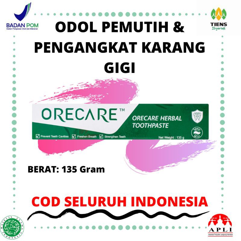 Orecere Tiens | Obat Pengangkat Karang Gigi | Obat Pemutih Gigi | Odol Herbal | Odol tiens
