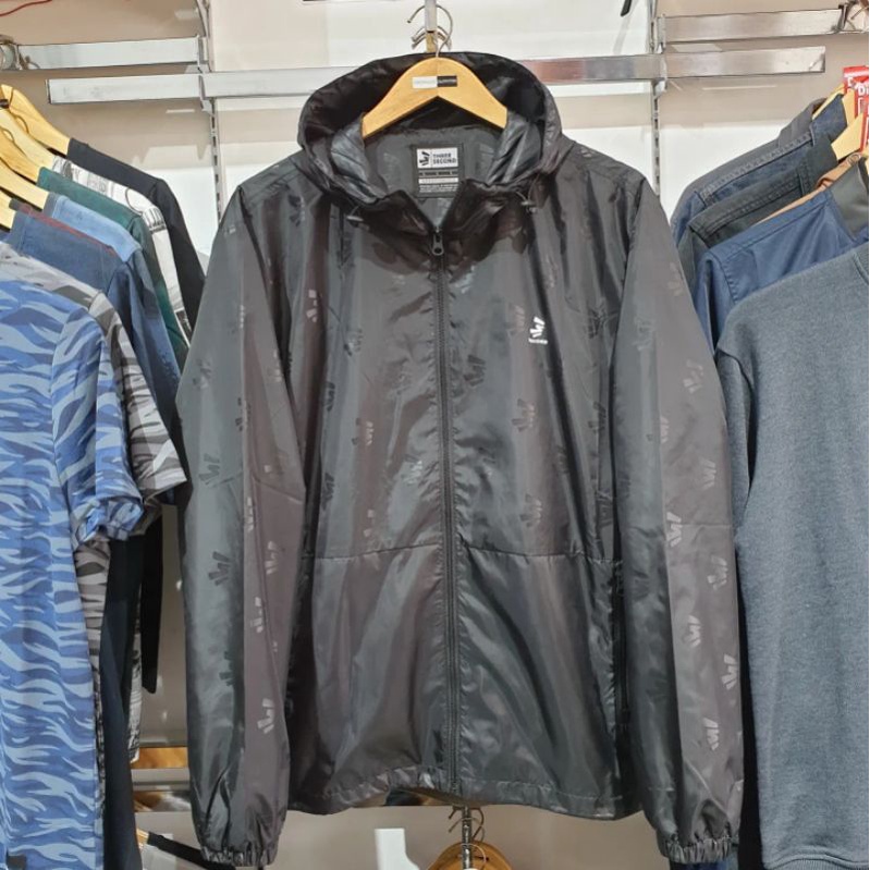 jaket 3second Original Zipper Hoodie parasut HT