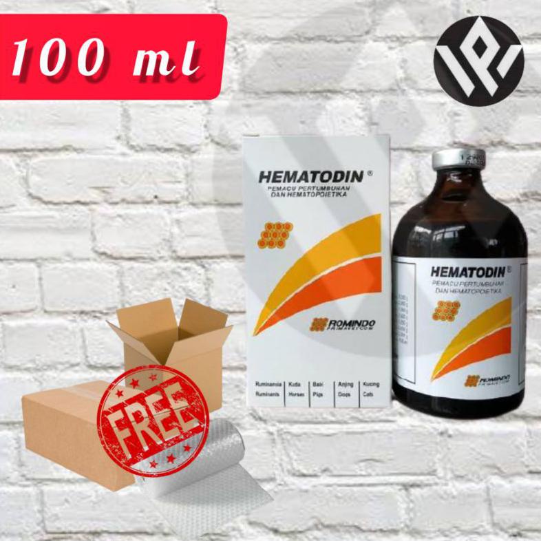 ✨ BISA COD✨ Hematodin 100 ml Injeksi Pemacu Pertumbuhan dan Obat Anemia Hewan Romindo