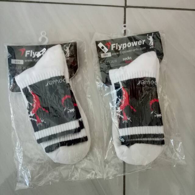 kaos kaki bulutangkis flypower