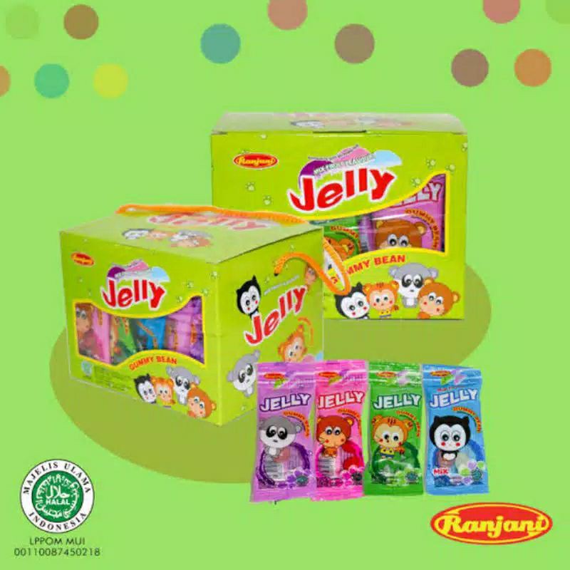 

(isi 30) Jelly Gummy Bean | Jajanan Jadoel | Jelly Jadul