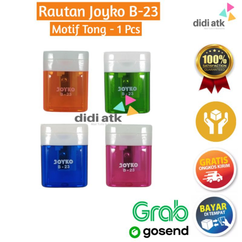 

Ecer Rautan Joyko B-23 / Serutan Tong Sampah / Sharpner 1 Pcs