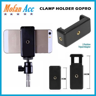 Clamp Holder U Gopro For HP Tongsis Tripod Monopod Clip Bracket Universal Jepitan