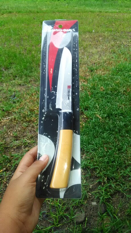 Pisau  Dapur / Daging Ying Guns Stainless Super Tajam / Gagang Motif Kayu / Kitchen Knife
