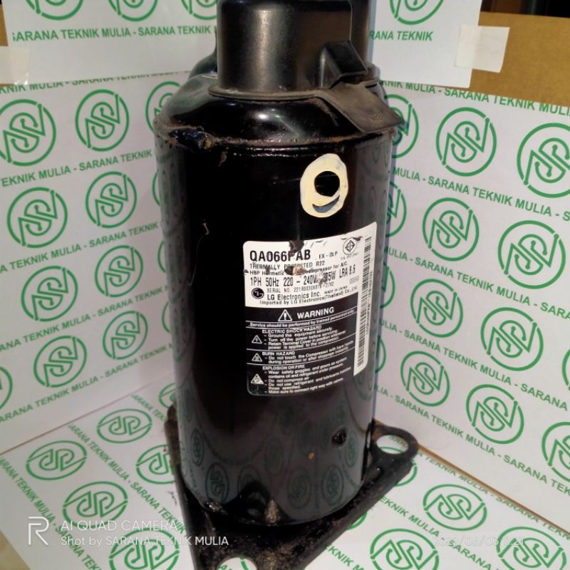 Kompresor AC 1/2 PK ½Pk - Merk LG (QA066PAB) [Second]