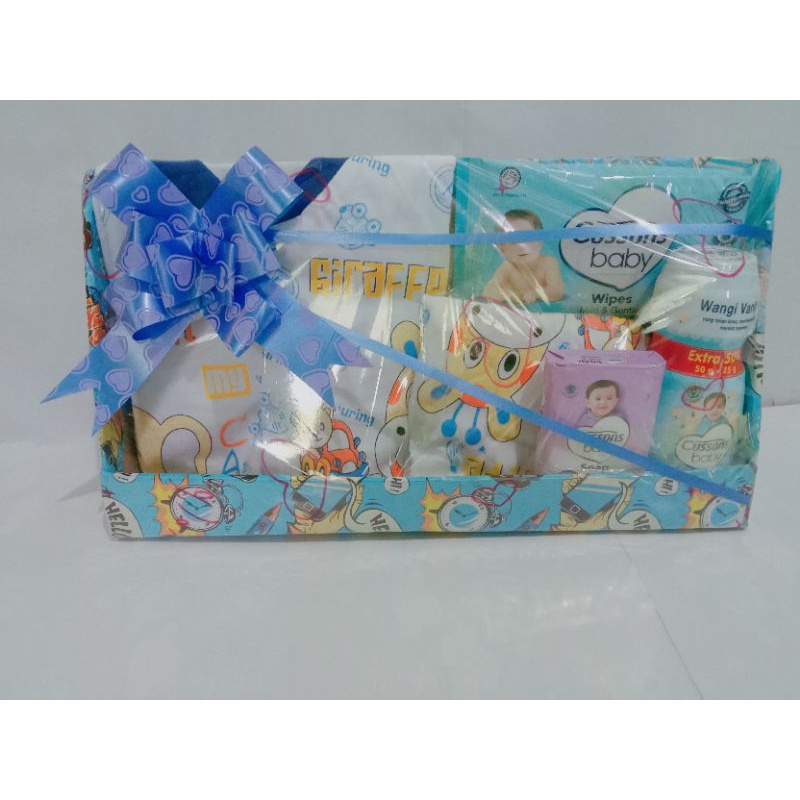 parcel kado jenguk bayi anak laki laki dan perempuan murah dan lengkap hampers baby gift cussons baby hadiah bayi kado lahiran kado set box