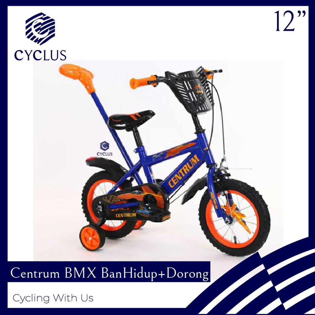 Sepeda Anak BMX Centrum Ban Hidup + Dorong 12 Inch