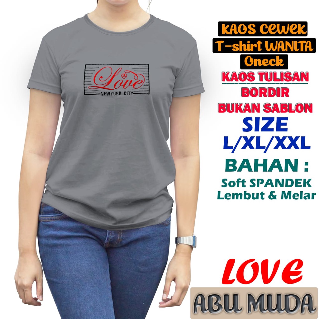 atasan bordir lengan pendek kaos bordir wanita atasan