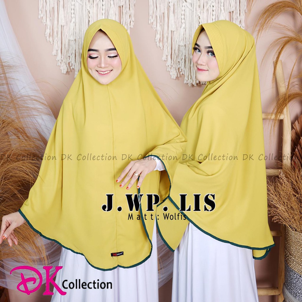 HIJAB INSTANT J.WP LIS JUMBO WOLVIS ORI DK