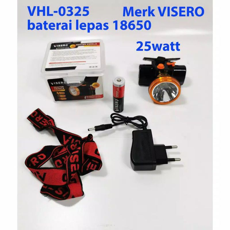 Senter Kepala / Headlamp Visero 0325