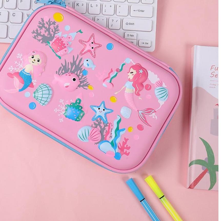 

Model Baru Kotak Pensil Tempat Pensil Unicorn Mermaid 3D TIMBUL 6D hardunicorn timbul kado ultah ana