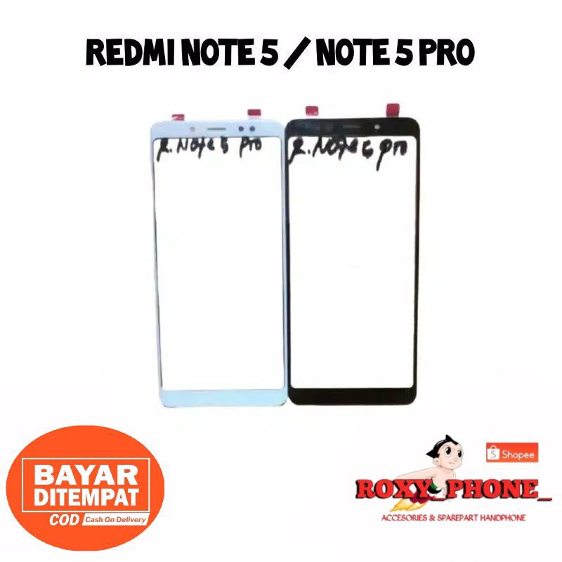 KACA LCD KACA DEPAN LAYAR XIAOMI REDMI NOTE 5 NOTE 5 PRO - KACA LCD XIOMI ORIGINAL