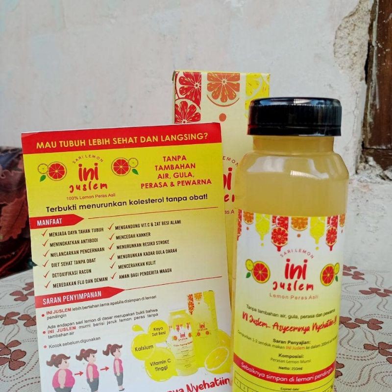 

INIJUSLEM/ SARI LEMON ALAMI TANPA TAMBAHAN AIR