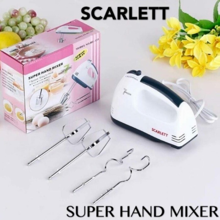 Super Hand Mixer 7 speed - Hand Mixer Scarlett 7 Speeds Level Kocokan