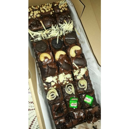 

brownies sekat rame viral ukuran 25 x 10 cm