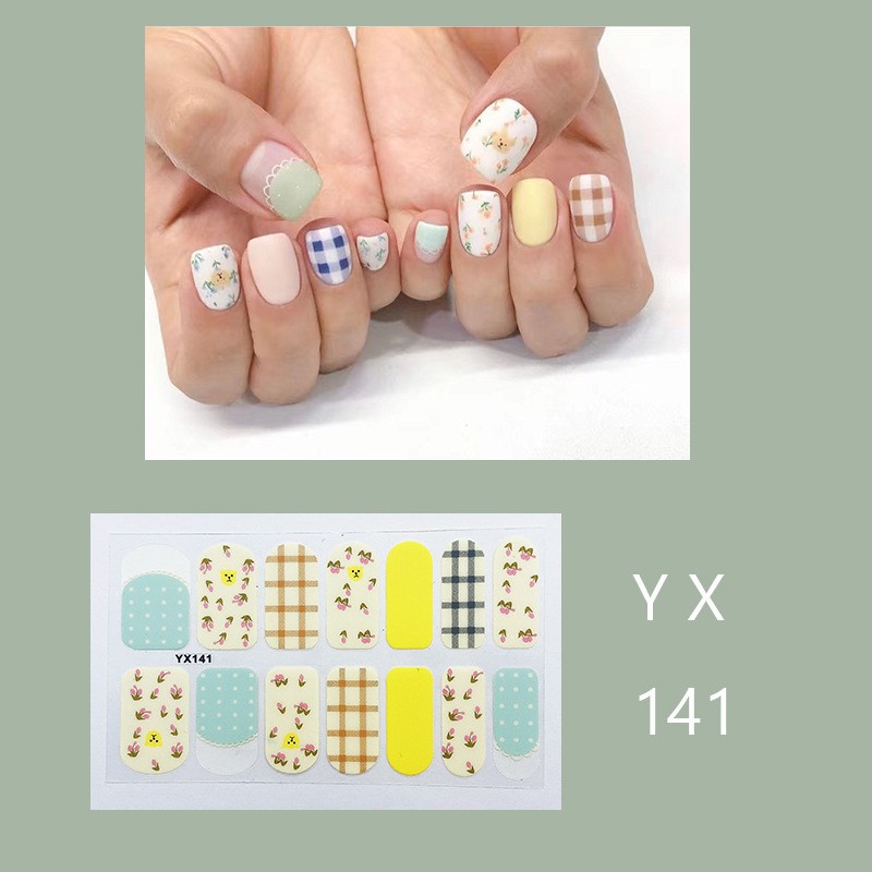 KODE YX BAG 101 - 141 STIKER KUKU NAIL STICKER KARAKTER FREE KIKIR KUKU MINI