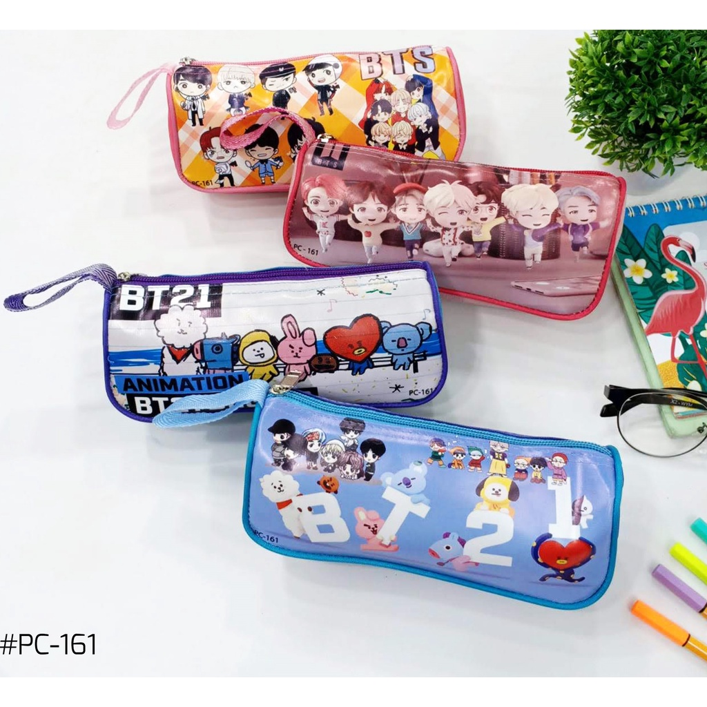 

TEMPAT PENSIL / ALAT TULIS / BERGAMBAR BT21 / ALAT KANTOR / ATK KANTOR / PERLENGKAPAN SEKOLAH