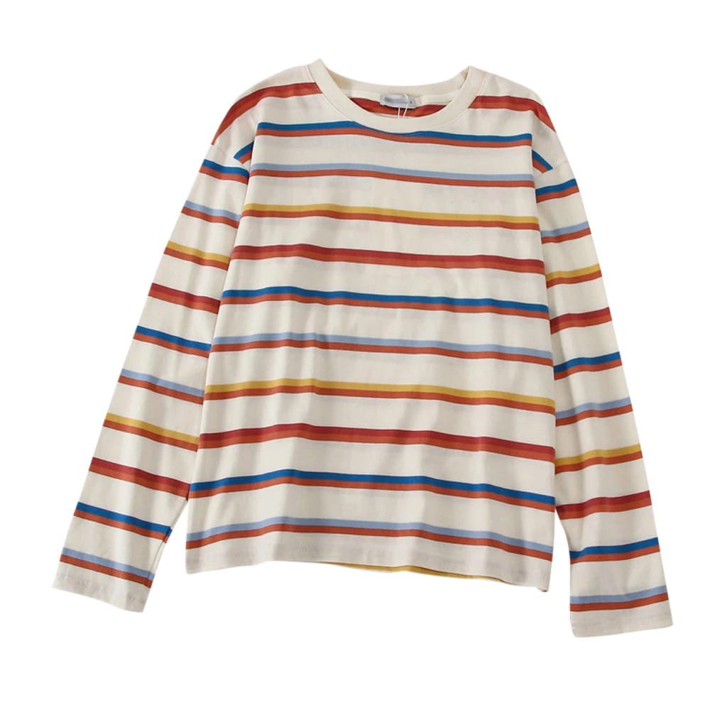 Bess - Kaos Salur Oversize RAINBOW MORENA / Kaos Oversize RAINBOW MORENA White