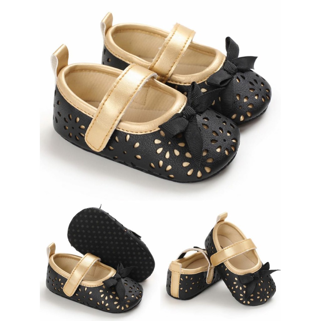 SEPATU BAYI PEREMPUAN IMPORT PREWALKER BAYI Elegant Black